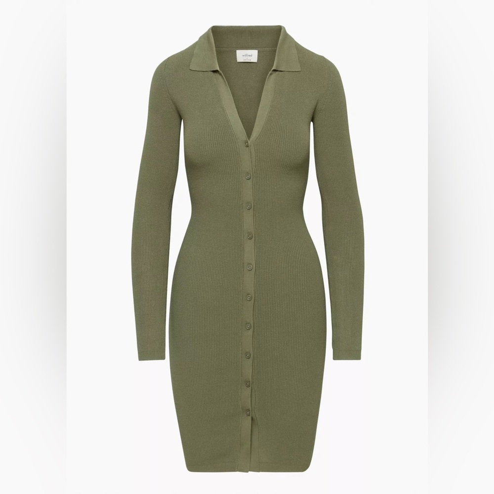 Aritzia Button-up Sweater Dress